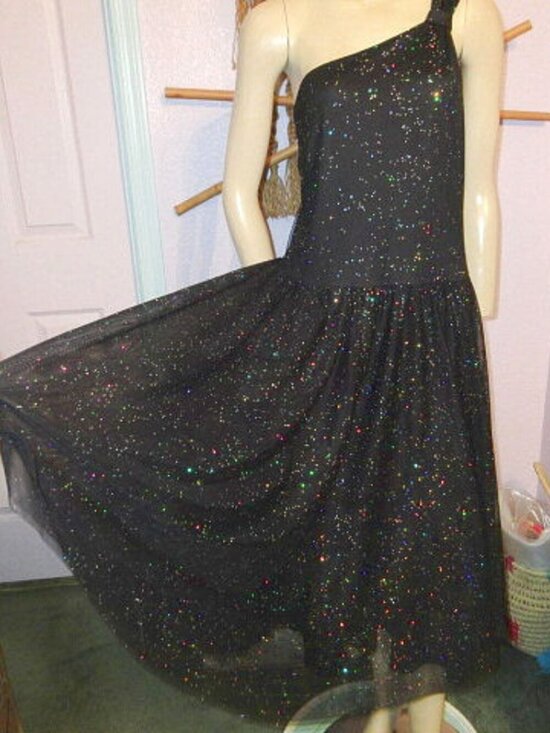 torrid Dresses & Skirts - Vtg 90s Y2K Torrid Glitter Tulle Dress Size 14 Iridescent Midi Whimsigoth Fairy